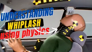 Understanding the car rear end collision concept using physics: Whiplash | Apple on Rod demo