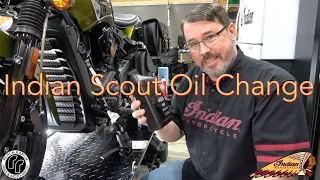 Indian Scout Oil Change (By the Book???)