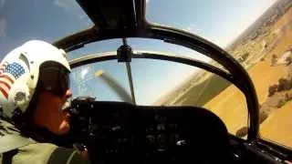 A1-E Skyraider cockpit video