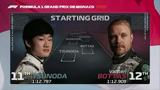 F1 Intro - 2022 Monaco Grand Prix - Starting Grid