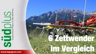 Zettwender im Vergleich: Claas, Fendt, Krone, Pöttinger, Vicon