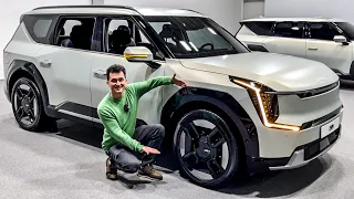 РАСПАКОВКА! Больше КРУЗАКА?! Новый KIA EV9 500 л.с. ПЕРВЫЙ ОБЗОР огромного внедорожника от КИА.