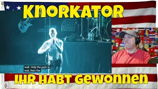 Knorkator - Ihr habt gewonnen #live - REACTION - excellent song and meaning