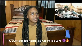 QUANDO RONDO: TEAR IT DOWN (REACTION VIDEO) 😈🔥 HE WENT CRAZY!!!!!