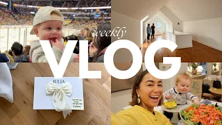 VLOG: Touring a New House, Exciting Surprise! Behind the Scenes of Work | Julia & Hunter Havens
