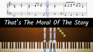 How to play piano part of Moral Of The Story by Ashe