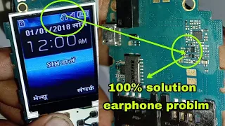 SAMSUNG B310E B313E earphone problem// SAMSUNG B310E headphone problem solution