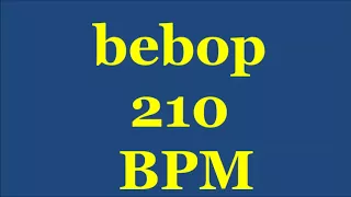 Drum Loops for Practice Bebop 210bpm