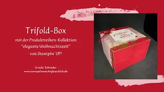 Trifold Box mit der Produktreihen-Kollektion“elegante Weihnachtszeit” von Stampin' UP!