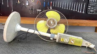 Restoration Old rusty table fan // Coil Restore for an Old Broken Electric Fan