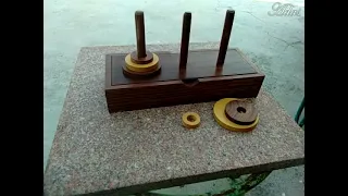 The World's Famous Puzzle- Tower of Hanoi -IMPOSSIBLE for disks=64, "The world will end until then"