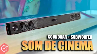 SOM DE CINEMA com CUSTO BENEFÍCIO?? // 🔉 LG SQC2 - SOUNDBAR c/300W + SUBWOOFER e AJUSTE AUTOMÁTICO!