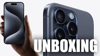 The new IPhone 15 Pro in blau aus Titan Wir Unboxen es und vergleichen es zum IPhone 14 Pro