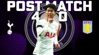 Son Heung MIn Hat Trick Leads Tottenham 4 vs 0 at Villa! Post Match Fan Show