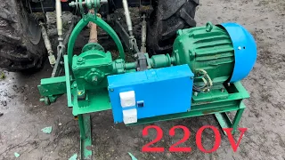 Саморобний генератор на 220V від трактора KENTAVR 404, homemade 220 volt generator