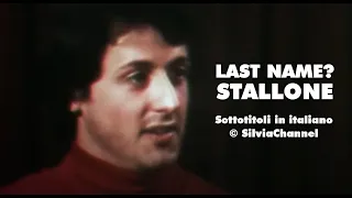 Sylvester Stallone - Pronuncia del nome STALLONE - 1976 - Sub ITA - Rocky