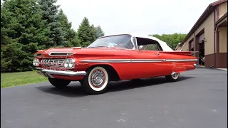 1959 Chevrolet Impala Convertible Fuel Injected Fuelie in Red & Ride My Car Story with Lou Costabile