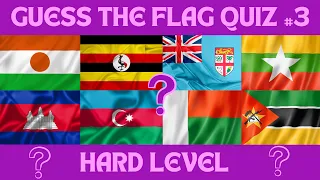 40 Countries Guess the Flag Quiz #3 - Hard! [Country Quiz]