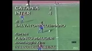 1986-1987 Coppa Italia - Catania vs Inter 1-4