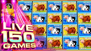 THAT'S THE WAY!!! MASSIVE BONUS!!! 150 GAMES TRIGGER! Invaders Attack From the Planet Moolah SLOT