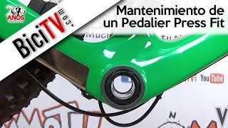 Pedalier Press Fit de bicicleta. Mantenimiento o sustitución