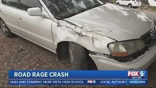 Woman Crashes After Apparent Road Rage Incident