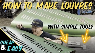 How To Make HOT ROD Louvres With Simple Tools! EASY!