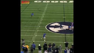 Zach Wilson wild pro day throw