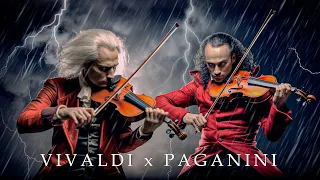 Vivaldi vs Paganini: 13 Best Pieces of Classic Music Violin (Live No ADS)