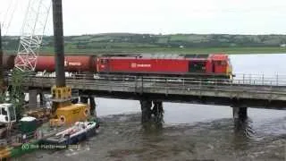 3,000 ton TEST TRAIN over Loughor Bridge, 20/07/2012