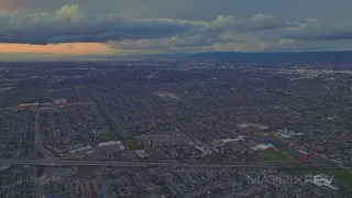 San Jose with Snowy Mountains Area, California v2.0 | 4K HDR | Drone | Royalty Free