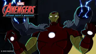Iron Man nimmt es mit einem Party zerstörenden Roboter auf | Avengers: Fast Forward Folge 3