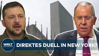 NEW YORK: Direktes Duell? Treffen Selenskyj und Lawrow bei der UN-Generaldebatte aufeinander?