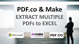 Extract Data from Multiple PDFs to Excel via PDF.co & Make