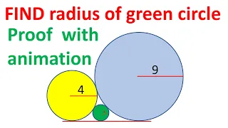 Find the radius of the smallest circle in the figure.