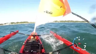 Hobie Tandem Island in too much wind