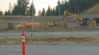 Construction underway on I-90 and Highway 41 interchange in Post Falls