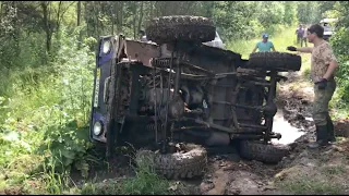 ПЕРЕВЕРНУЛИ УАЗ, ОСТАВИЛИ БАГГИ И ДВА УАЗА В ЛЕСУ