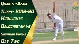 Highlights | Balochistan vs Southern Punjab Day Two | Quaid-e-Azam Trophy 2019-20