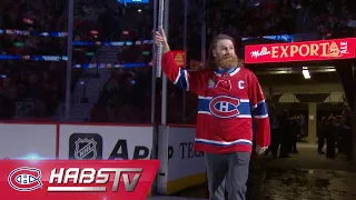 Sami Zayn tries NHL accuracy shooting at the Bell Centre