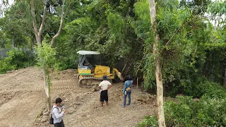 lncredible! Techniques Operator​ Complete 100% Project! By Dozer KOMATSU Pushing soil clear land