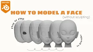 Modeling face in blender WITHOUT SCULPTING