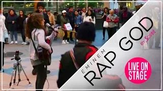 Eminem Rap God - Live at Union Square in Downtown San Francisco with Street Band