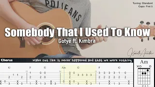 Somebody That I Used To Know - Gotye ft. Kimbra | Fingerstyle Guitar | TAB + Chords + Lyrics