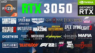 RTX 3050 Test in 26 Games in 2022