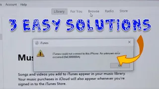 0xE80000A or 0xE800000A Error Fixed : iPhone to Windows PC iTunes Error (3 Fixes)