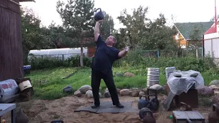 70,5 KG KETTLEBELL PALM PRESS 2+1 REPS ЖИМ ГИРИ 70,5 КГ НА ЛАДОНИ 2+1 РАЗ