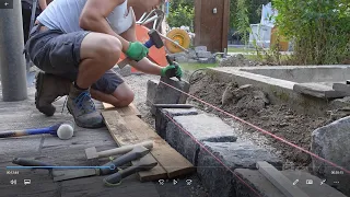 Natursteinmauer selber bauen