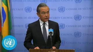(ZH/EN) China on the Middle East & Palestine - Media Stakeout | Security Council | United Nations