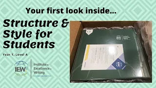 Your FIRST look at IEW's BRAND NEW Homeschool Curriculum: Structure and Style for Students!!!!!